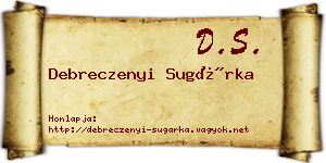 Debreczenyi Sugárka névjegykártya